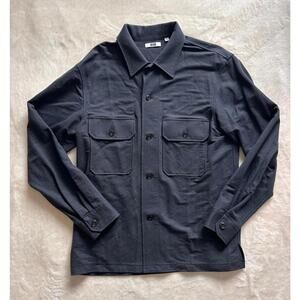 Uniqlo U Men's Dark Navy Button-Up Shirt Jacket Size Medium